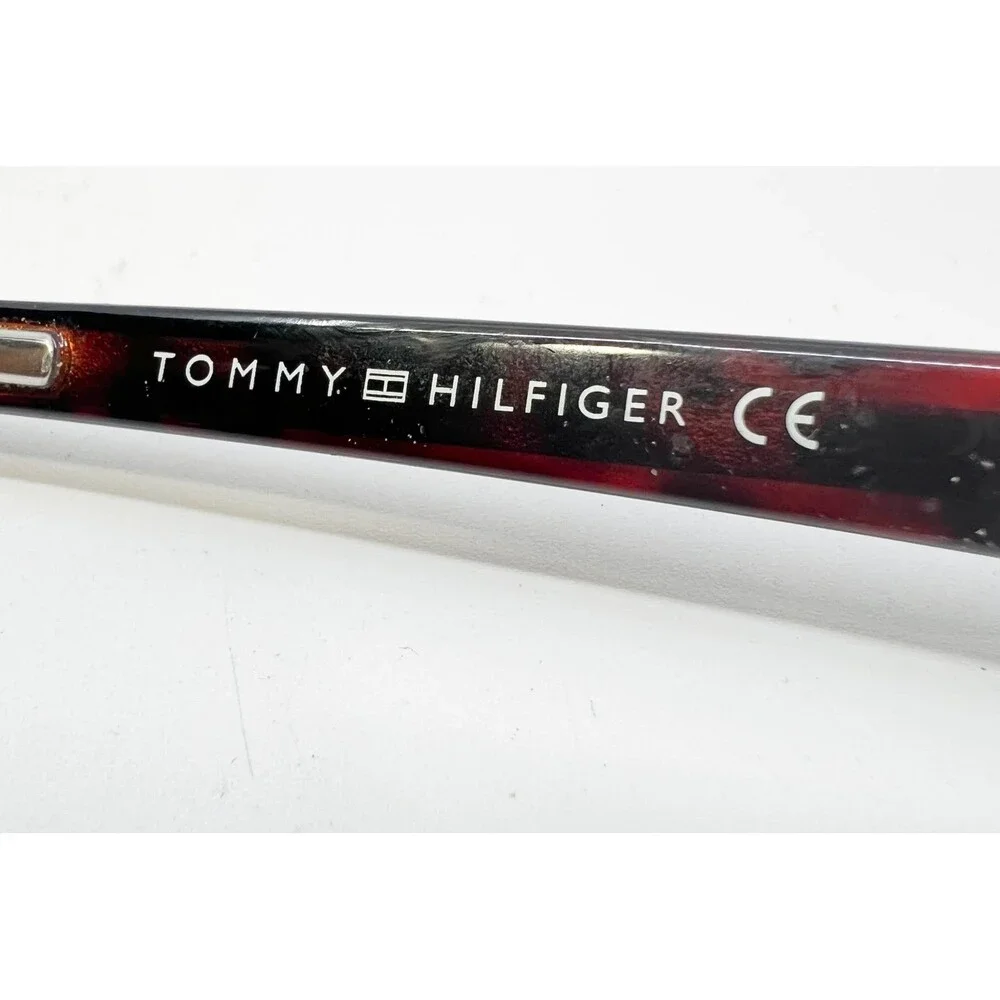 Tommy Hilfiger Eyeglass Frames Mens Blue Half Rim Titanium TH 1583/F 54-18-145